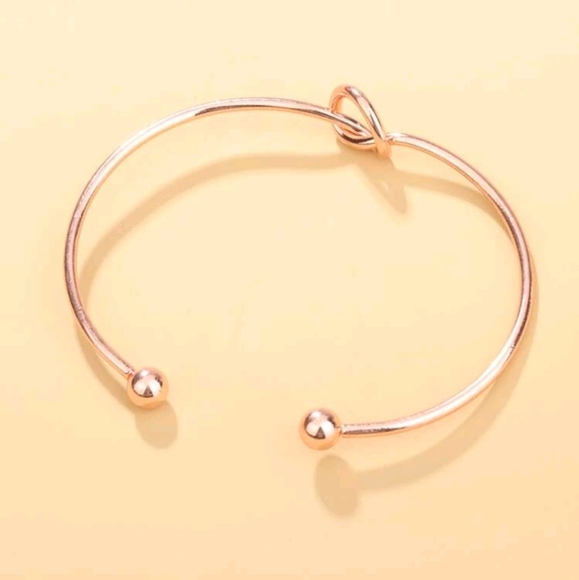 Love Knot Cuff Bangle Bracelet - Picture 2 of 4